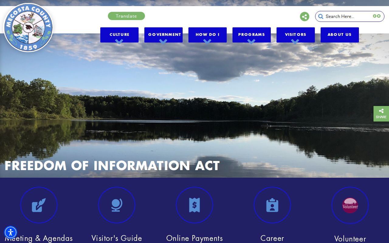 Mecosta County release record FOIA request routes and fees