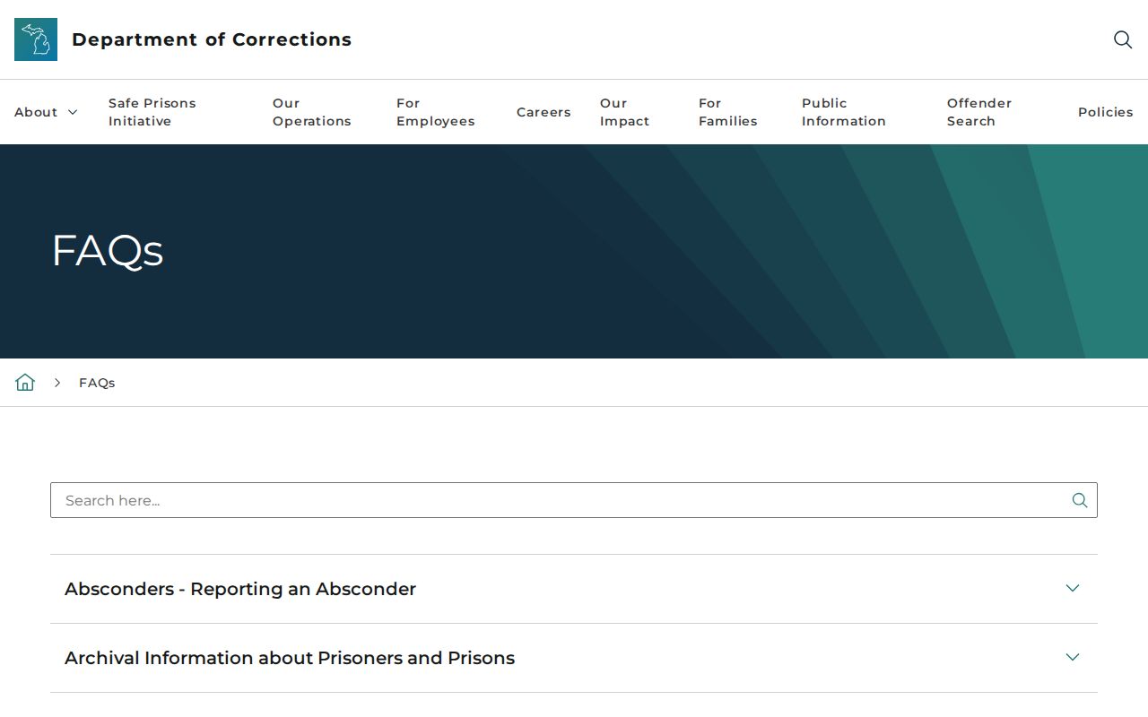 Official MDOC definitions for a Mecosta County projected release date